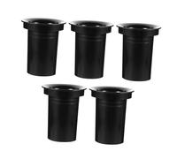 FUNNETOYU 5 pièces Tube Caisson Basse Plastique Tube Bass Reflex Noir Sortie Air pour Haut Parleur Évent Air HiFi Accessoire de Remplacement pour Caisson Basses