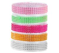 FUNNETOYU 5 rouleaux Ruban Strass Autocollant Brillant pour Décoration DIY Bande Strass Adhésive pour Scrapbook Carnet Cadeaux