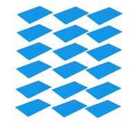 FUNNETOYU 50 Pièces Cartes de Visite Métalliques Épaisses pour Marquage et Sublimation Bleues Résistantes et Lisses Adaptées Aux Machines Impression Professionnelle