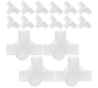 FUNNETOYU 50 Pièces Lot de Connecteurs pour Tringles de Penderie Accessoires Plastique pour Armoire Étagère et Porte-Chaussures Kit de Fixation Robuste pour Rangement Modulable