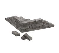 FUNNETOYU 50 pièces Miniature Brick Models for DIY Micro Landscape Table Architectural Building Simulation Small Lifelike Bricks for Model Train Layout