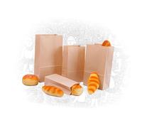FUNNETOYU 50 pièces Papier Kraft pour Friandises et Pâtisseries Sacs Cadeaux Alimentaires Kraft pour et Petits Déjeuners et Bonbons Lot