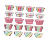 FUNNETOYU 500 pièces Caissettes à Cupcakes Papier Lot de Colorées pour Muffins Gâteaux et Desserts pour Événements Anniversaires et Mariages