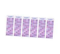 FUNNETOYU 6 pièces Autocollants de Clavier Anglais Stickers de Remplacement pour Ordinateur Portable et Bureau Résistants à Usure et Aux Rayures Faciles à Appliquer Compatible avec Tous