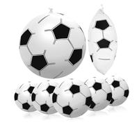 FUNNETOYU 6 Pièces Ballons de Football Gonflables Jouets de Football pour Garçon Fille Extérieur Ballons Rebondissants pour Plage et Aire de Jeux