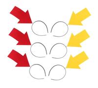 FUNNETOYU 6 Pièces Bandeau Flèche pour Fête Anniversaire et Carnaval Accessoire Cheveux Décoratif Amusant Serre-tête Photo Ludique pour Cosplay et Événements