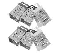 FUNNETOYU 6 Pièces Mini Râpe à Fromage et Légumes Acier Inoxydable Design Compact Faces avec Poignée Antidérapante Ergonomique Multifonction pour Fromages Durs Légumes et Fruits