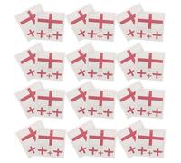 FUNNETOYU 60 Pièces Autocollants Visage Fan de Football Angleterre en Papier Blanc, Application Facile pour Décoration de Fête à Thème Angleterre, Accessoires pour Adultes et Garçon et