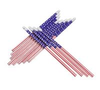 FUNNETOYU 60 pièces Crayons Bois Américains Drapeau Motif pour Dessin et Écriture Crayons Portables Ergonomiques pour École Bureau et Artistes