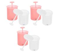 FUNNETOYU 6pcs Machine à Mousser Visage Portable en Pp, Créateur de Mousse Fine pour Shampooing Liquide et Nettoyant, pour Voyage en Extérieur et Usage à Domicile