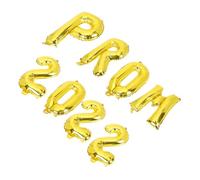 FUNNETOYU 8 Pièces Ballons de Fête pour Décoration de Remise des Diplômes Kit Or pour Intérieure et Extérieure Ornements pour Célébrations de Fin Année