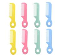FUNNETOYU 8 Pièces Peigne Garçon Fille Doux et Brosse Démêlante Ronde pour Chevelu Sensible Soins Quotidiens Garçon Fille Outil Coiffure Compact et