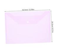 FUNNETOYU 8 pièces Pochettes Documents Plastiques avec Bouton Pression Enveloppes Épaisses pour Bureau Organiseurs Fichiers Multifonctions Trieurs et Pratiques