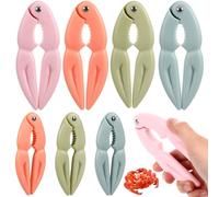 FUNNETOYU 8 Pinces à Crabes Multicolores Outil Portable pour Décortiquer Crustacés Casse-Pattes de Crabe et Homard Ustensiles Cuisine Pratiques pour Fruits de Mer Lot de 8