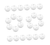 FUNNETOYU 80 Pièces Inserts de Boules Blanches pour Hochet Garçon Fille Balle Plastique pour Jouets à Bruit DIY Remplacement pour Jouets à Main et Poupées Accessoire Réparation Peluches