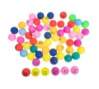 FUNNETOYU 80 pièces Numérotées Colorées Plastique de Légères pour Tirage Au Sort et Loterie pour Événements Festifs et Activités Amusantes
