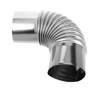 FUNNETOYU 90degré Elbow Pipe Connector Acier Inoxydable à Degrés Pour Poêle Adaptateur De Tuyau De Fumée Isolant Accessoire De Camping Et Résistant Au Feu
