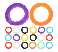FUNNETOYU 96 pièces Capuchons de Clés Silicone Colorés Couvre-clés Ronds pour Identification Facile Organisation et Protection des Clés de Maison Bureau et Voiture