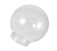 FUNNETOYU Abat-jour et Éclairage Lumineux Solide Sphérique en Acrylique Transparent avec Ouverture de 12cm, Design Simple pour Lampe de Jardin et Applique Murale Extérieure