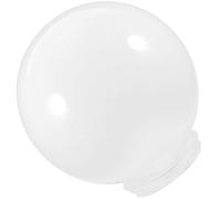 FUNNETOYU Abat-jour globe Acrylique blanc Globe de remplacement 9,5 CM pour lamp bulb Patio, protection contre l’eau, décoratif, facile à installer et à retirer