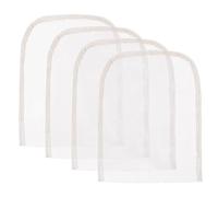 FUNNETOYU Accessoires en dentelle 4pcs pour wig making, filet blanc doux et léger adapté aux événements DIY crafts et spectacles sur scène