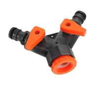 FUNNETOYU Adaptateur de Tuyau Robuste à Voies avec Valve pour Distribution Eau sans Fuite Raccord Double pour Machine à Laver et Jardin Facile pour Cuisine et Salle de Bain