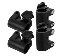 FUNNETOYU Adaptateur pour Pied D'éclairage 4 Pièces avec Poignée à Vis, Connecteur Réglable 25-22 Mm, Pince de Fixation Stable et Rapide pour Moniteur et Anneau Lumineux, Usage Photo