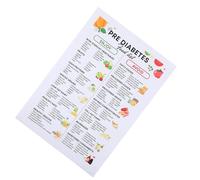 FUNNETOYU Affiche de Liste pour Prédiabétiques Planification Complète des Repas, Graphique Facile à Lire Toile 65,5x45,5 Cm Cuisine Quotidienne