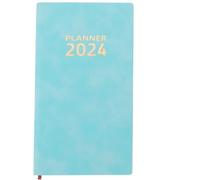 FUNNETOYU Agenda 2024 En Anglais 365 Jours Carnet De Planification Hebdomadaire Et Gestion Du Temps Cahier Organiseur Avec Couverture Simili Notebook Académique