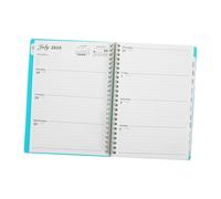 FUNNETOYU Agenda Anglais Planificateur Hebdomadaire Journal de Carnet Minimaliste à Reliure Double pour Organisation et Objectifs