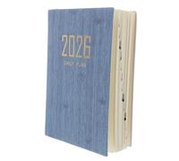 FUNNETOYU Agenda Cuir PU Épais Organisateur Quotidien Mensuel et Hebdomadaire pour Étudiants et Professionnels Cahier de Planification avec Papier Lisse Anti-bavure Gestion Du et Suivi des