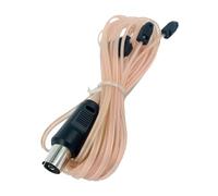 FUNNETOYU Antenne FM Mètres pour Amplificateur Puissance et Radio Stéréo Câble Ohm Connecteur Femelle Transparent Améliore Réception Signal Audio