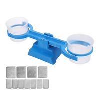 FUNNETOYU Balance Pédagogique pour Garçon et Filles 200G/1G en Plastique Léger Balance à Seau Éducative pour École Primaire Accessoire Scientifique pour Expériences en Couleur Aléatoire