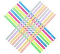 FUNNETOYU Bandes de Lecture Autocollantes Fluorescentes et Tons Pastels, 2 Carnets D’onglets de Notes Colorés, Marqueurs de Phrases Pratiques, Réutilisables, pour Usage Domestique