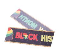 FUNNETOYU Bannière de Décoration Murale pour Mois de Histoire des Noirs Décor de Fête de Classe Accroche Installation Facile et