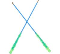 FUNNETOYU Bâtons de Diabolo Solides en Plastique Renforcé de Fibre de Verre 45cm, 2 Pièces, Poignées en Caoutchouc Souple, pour Festival et Anniversaire