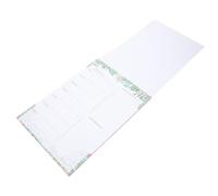 FUNNETOYU Bloc-notes Magnétique pour Réfrigérateur et Bureau Vert Calendrier Aimanté Pratique Carnet de Courses Détachable Organiseur de Planning Quotidien Facile à Écrire Fixer sur Surface