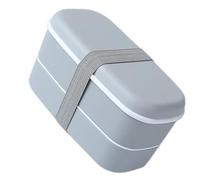 FUNNETOYU Boîte à Lunch à Double Compartiment en Pp, Résistante Chaleur, Facile à Transporter, pour Repas ou Pique-niques, 1 Set Pratique