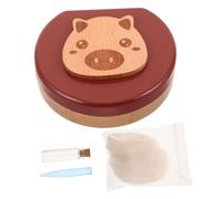 FUNNETOYU Boîte à Souvenirs Pour Dents De Lait Rangement De Cheveux Fœtaux Design Thème Cochon Boîte De Conservation Pour Garçon Fille Coffret Commémoratif Pour Dents Perdues