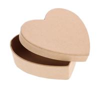 FUNNETOYU Boîte Cadeau Vide Forme Cœur Kraft DIY Boîte Rangement Portable pour Bonbons Bijoux Petits Coffret Créatif pour Fête Saint Valentin Dimensions