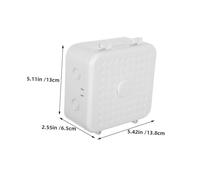 FUNNETOYU Boîte de Gestion de Câbles Cctv Boîte de Jonction Plastique Robuste pour Rangement Sécurisé des Fils de Caméra Connecteurs Vidéo et Câbles Alimentation Espace Optimisé et