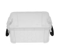 FUNNETOYU Boîte de Rangement Transparente Structure en Boîte 1,3l en Plastique Classement Précis pour Cartes Index Maison Salle de Classe