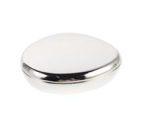 FUNNETOYU Boîtier Alliage Aluminium pour Solide Rechargeable Étui Cosmétique Vide avec Couvercle Rotatif Contenant Métallique Portable pour Parfum Solide à Lèvres et Onguent Argent