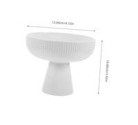 FUNNETOYU Bol à Dessert Céramique Blanc Bol de Polyvalent pour Fruits Bonbons et Biscuits Design Lisse sans Joint pour et Réunions Familiales
