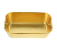 FUNNETOYU Bol Carré Inox Doré Multifonctionnel Grosse Taille en Acier Inoxydable Résistant pour Apéritifs et Snacks Maison Restaurant Bar