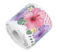 FUNNETOYU Bordure Autocollante Tropicales et Fleurs pour Tableau Affichage Décoration Murale Flexible pour Salle de Classe Bureau Panneau Affichage et Fête