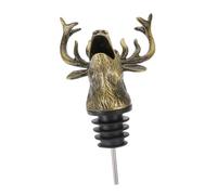 FUNNETOYU Bouchon Vin Décoratif Zinc Verseur Antirouille pour Bouteille Étanchéité Multi Couches Finition Électroplaquée Cadeau Noël Élégant