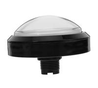 FUNNETOYU Bouton-Poussoir Lumineux Rond pour Jeu D’Arcade Accessoire de Remplacement Blanc Bouton Vocal Interactif pour Soirées Jeux et Quiz Taille Standard, Utilisation Facile, Solide