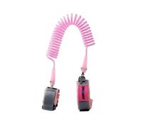 FUNNETOYU Bracelet de Sécurité Perte Garçon Fille avec Verrou Sangle Doux Corde Résistante Acier Protection pour et Rose