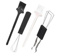 FUNNETOYU Brosse De Nettoyage pour Clavier Ordinateur avec Extracteur De Touches Double Fonction, Ensemble Léger Réutilisable, Usage Bureau Et Électronique, Portable Noir Et Blanc